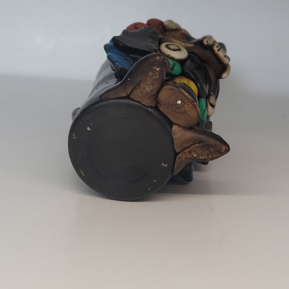 Mayan Aztec Warrior With Jaguar Headdress Handmade Clay Shot Glass - Picture 6 of 8